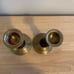 Brass wood candle holder home deco