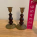 Brass wood candle holder home deco