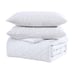 Larch 3 Piece Queen Comforter Set White
