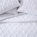 Larch 3 Piece Queen Comforter Set White