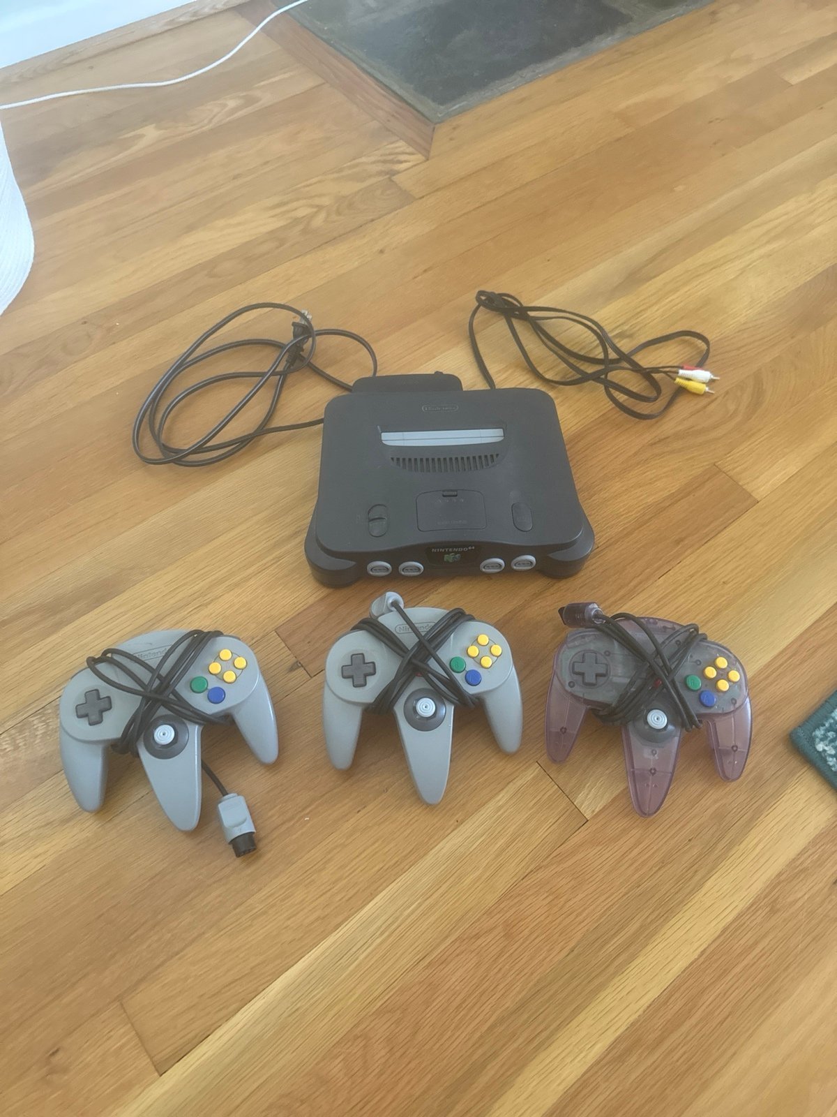 N64 Console with 3 Controllers