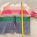 Free People Troublemaker Cardigan Sz Large Rainbow Retail 100
