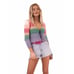Free People Troublemaker Cardigan Sz Large Rainbow Retail 100