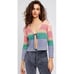 Free People Troublemaker Cardigan Sz Large Rainbow Retail 100