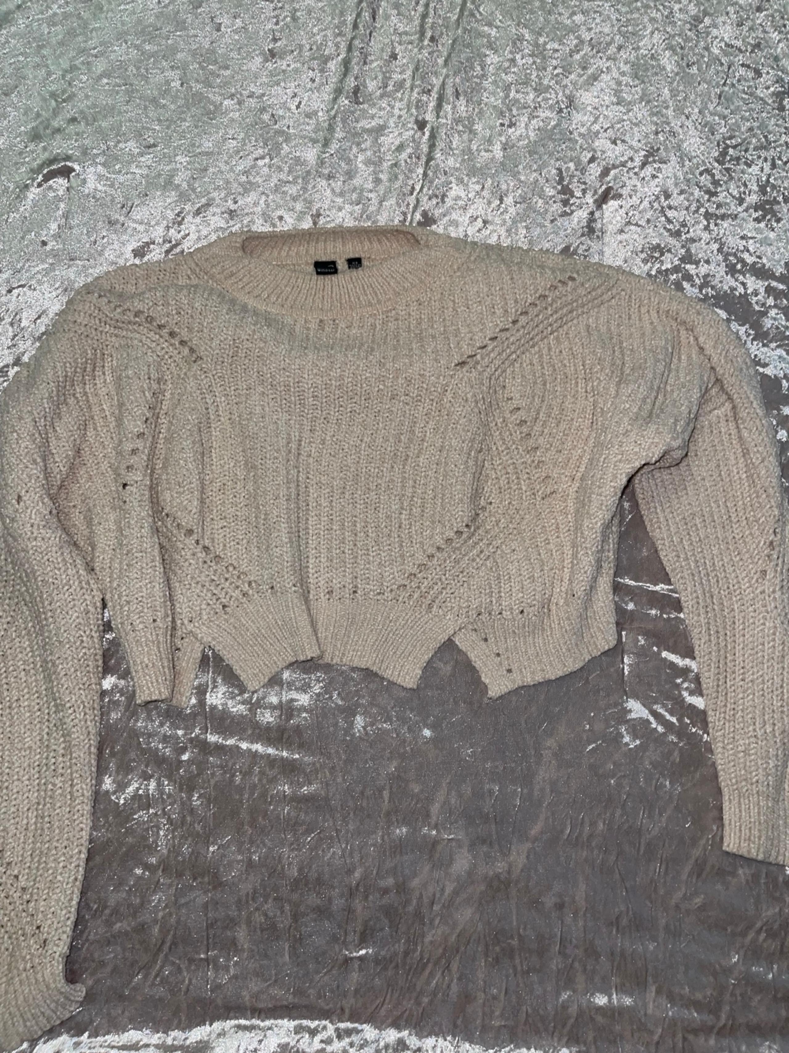 Knit beige sweater