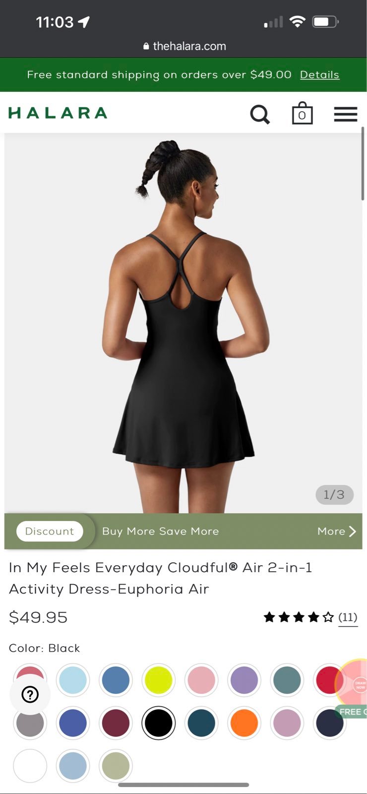 In My Feels Everyday Cloudful® Air 2-in-1 Activity Dress-Euphoria