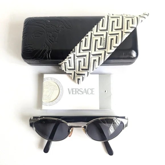 VERSACE 90's Versus COUTURE Sunglasses Unisex Design GIANNI VERSACE Rare