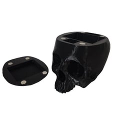 Skull Deck Box for 100 Sleeved Cards, Durable Magnetic Lid 3D Printed