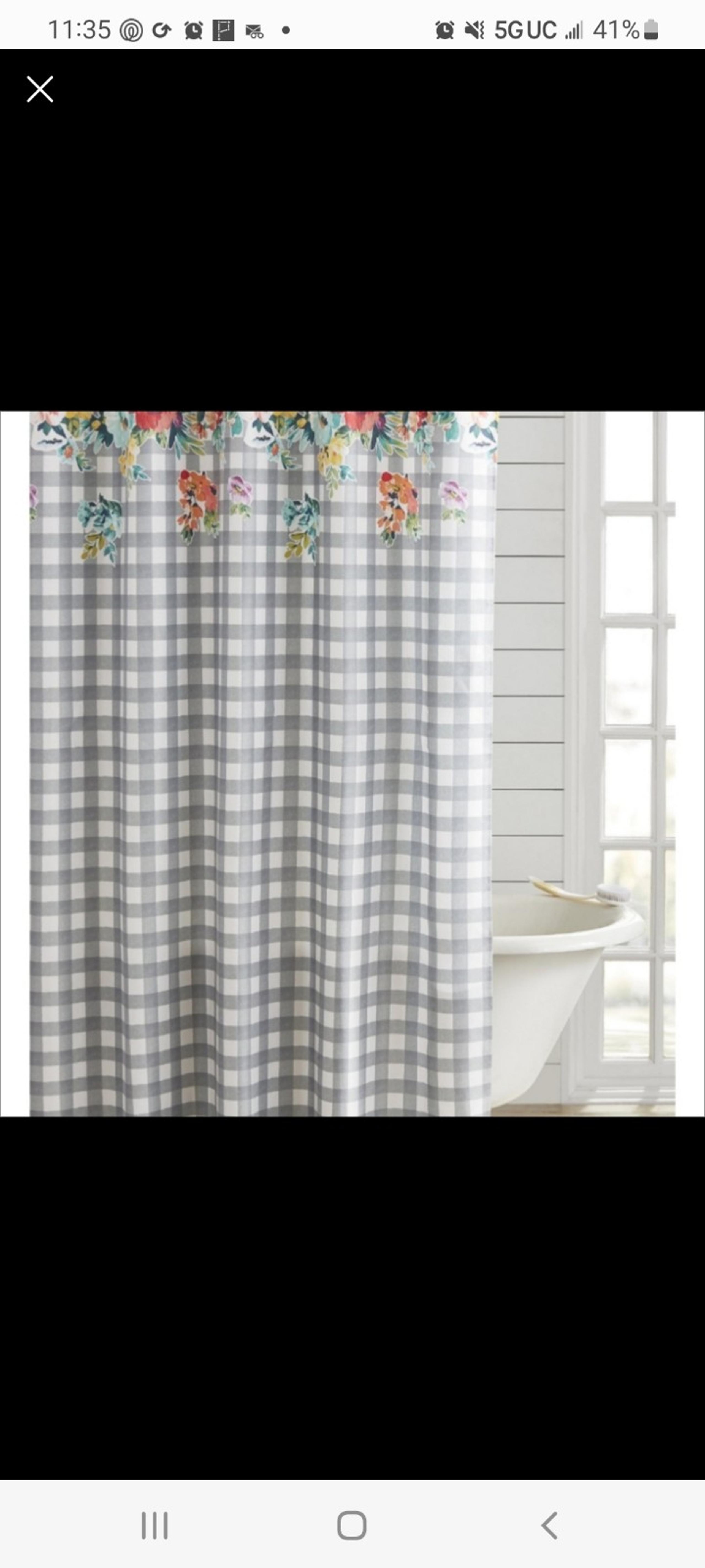 Pioneer Woman shower curtain