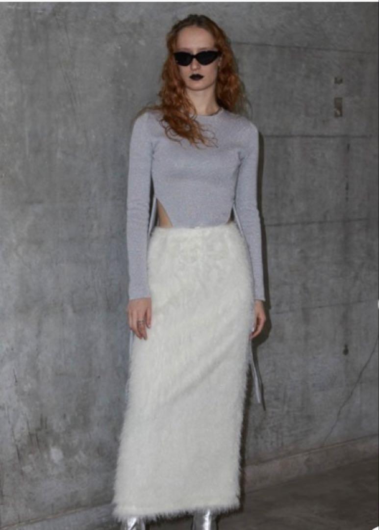 低価格の side Moon Jose unopened new, Brand belt pullover knit トップス