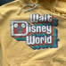 Walt Disney World Theme Park Exclusive Hoodie Retro Yellow Size Medium