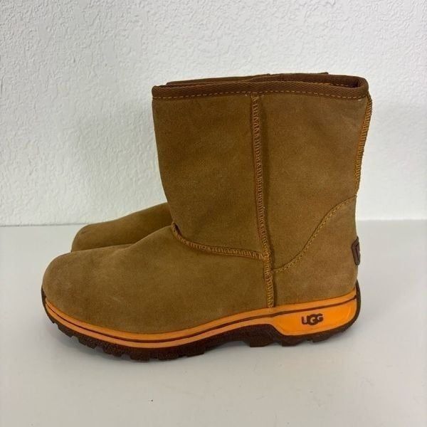 UGG Chestnut Suede Fur Lined Winter Boots