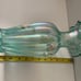 Fenton Ruffled Rim Large Iridescent Mist Green Vase