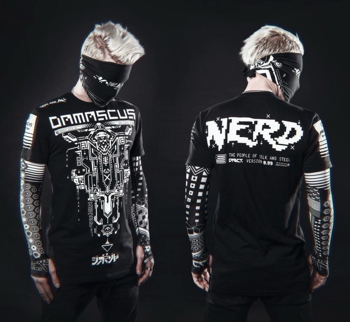 Damascus Apparel The People Of Silk & Steel Nerd Cyberpunk Limited T-Shirt