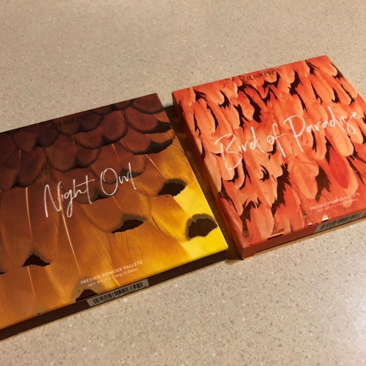 BNIB, Night Owl and Bird of Paradise Colourpop Eyeshadow Palette Combo