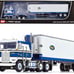 Kenworth K100 COE Flat Top with Vintage Air Foil and 40' Vintage Refrigerated