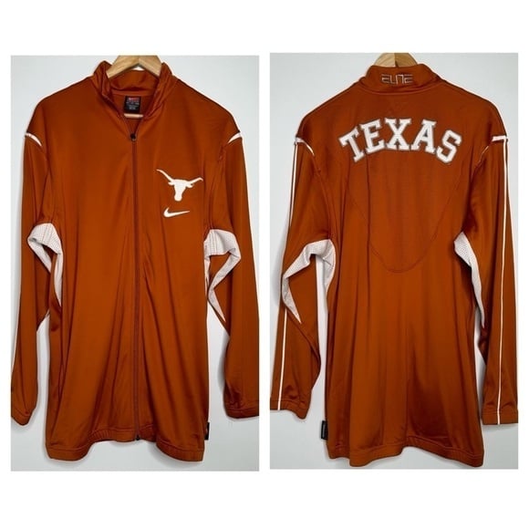 Nike Elite Texas Longhorns Authentic Apparel Full Zip Jacket Size Small
