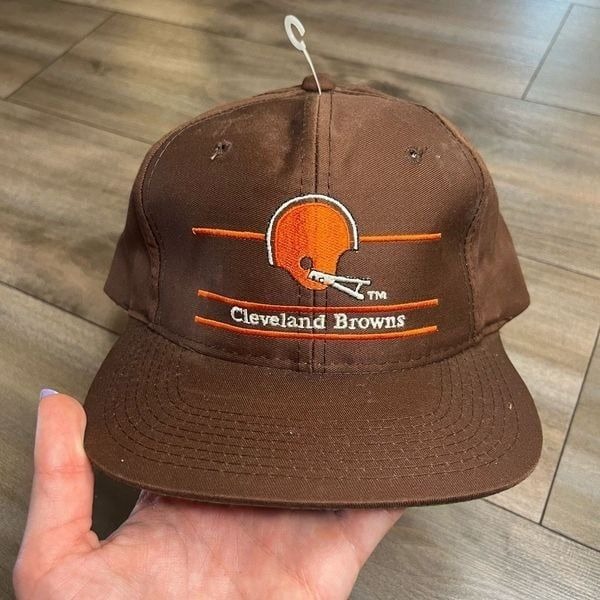 Vintage Annco Cleveland Browns Brown Snapback Hat