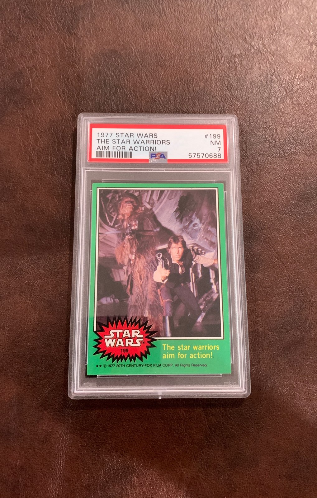 1977 Star Wars star warriors aim for action PSA 7