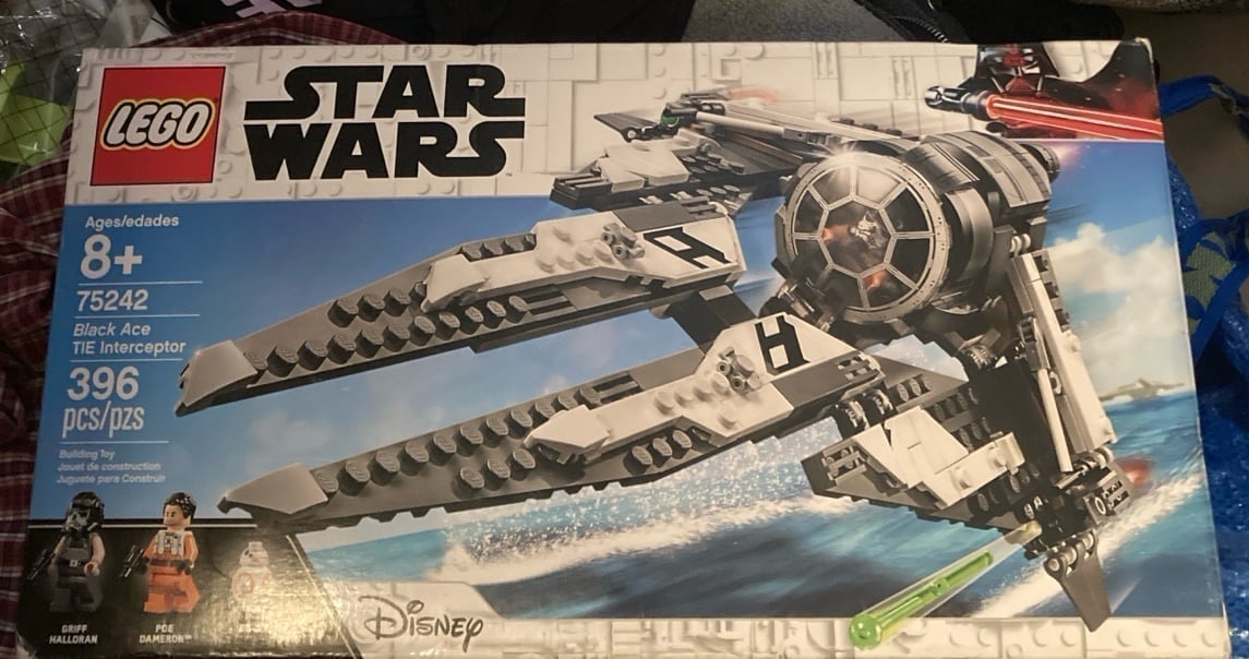 Like new open box Lego Star Wars Black Ace Tie Intercepter 75242
