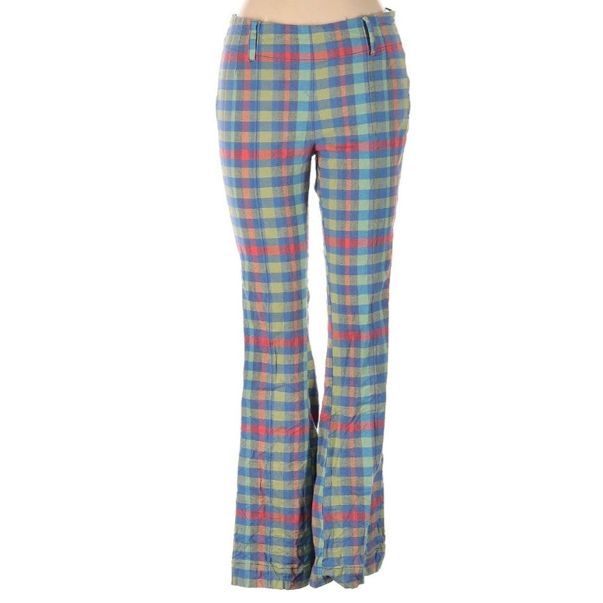 Free People The Way You Move Retro Plaid Size 4 Pants