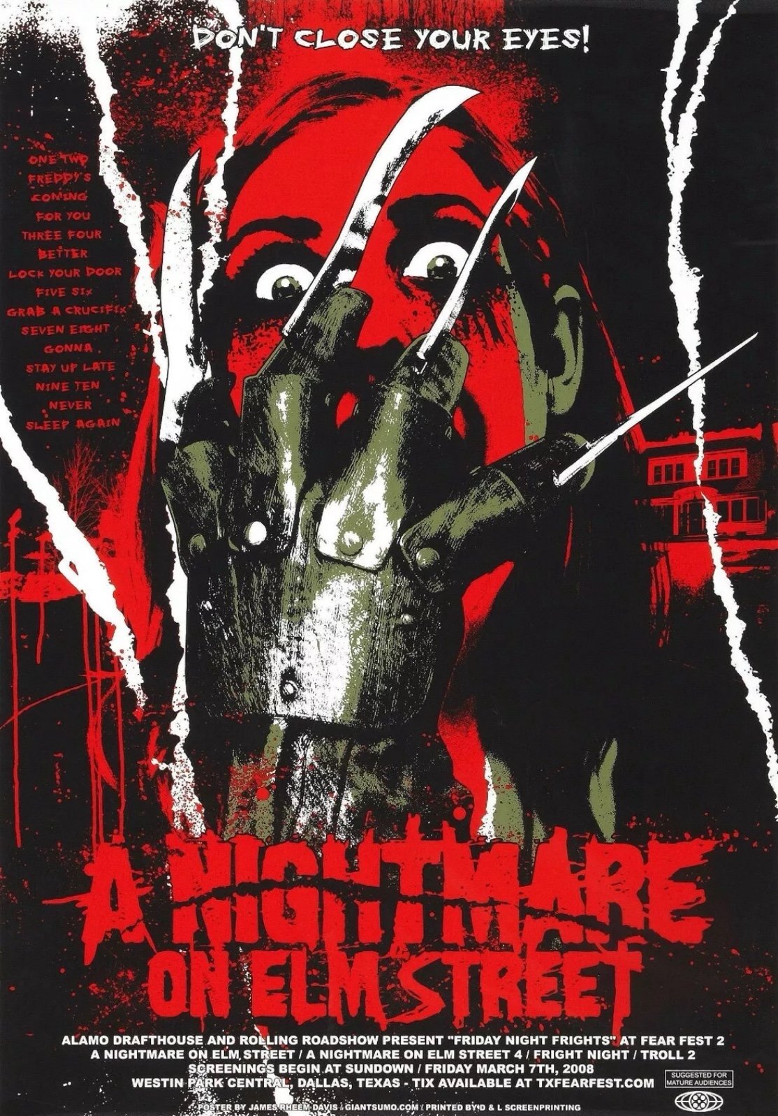 1984 A Nightmare On Elm Street Movie Poster Print 11X17