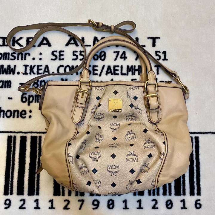 MCM All Over Logo Print Crossbody