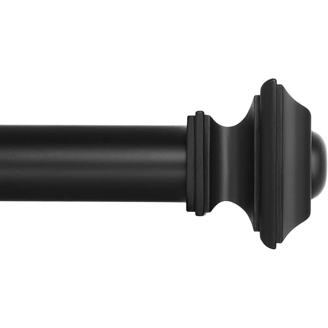 Drapery Treatment Window Curtain Rod - Square Design 1 1/8 Rod. 120 to 240 In...