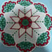 New handmade crochet round 17.5” tablecloth/cover for Christmas gifts E012