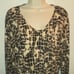 St. John Sz L Top Stretchy Brown & Cream