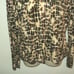 St. John Sz L Top Stretchy Brown & Cream