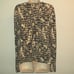 St. John Sz L Top Stretchy Brown & Cream