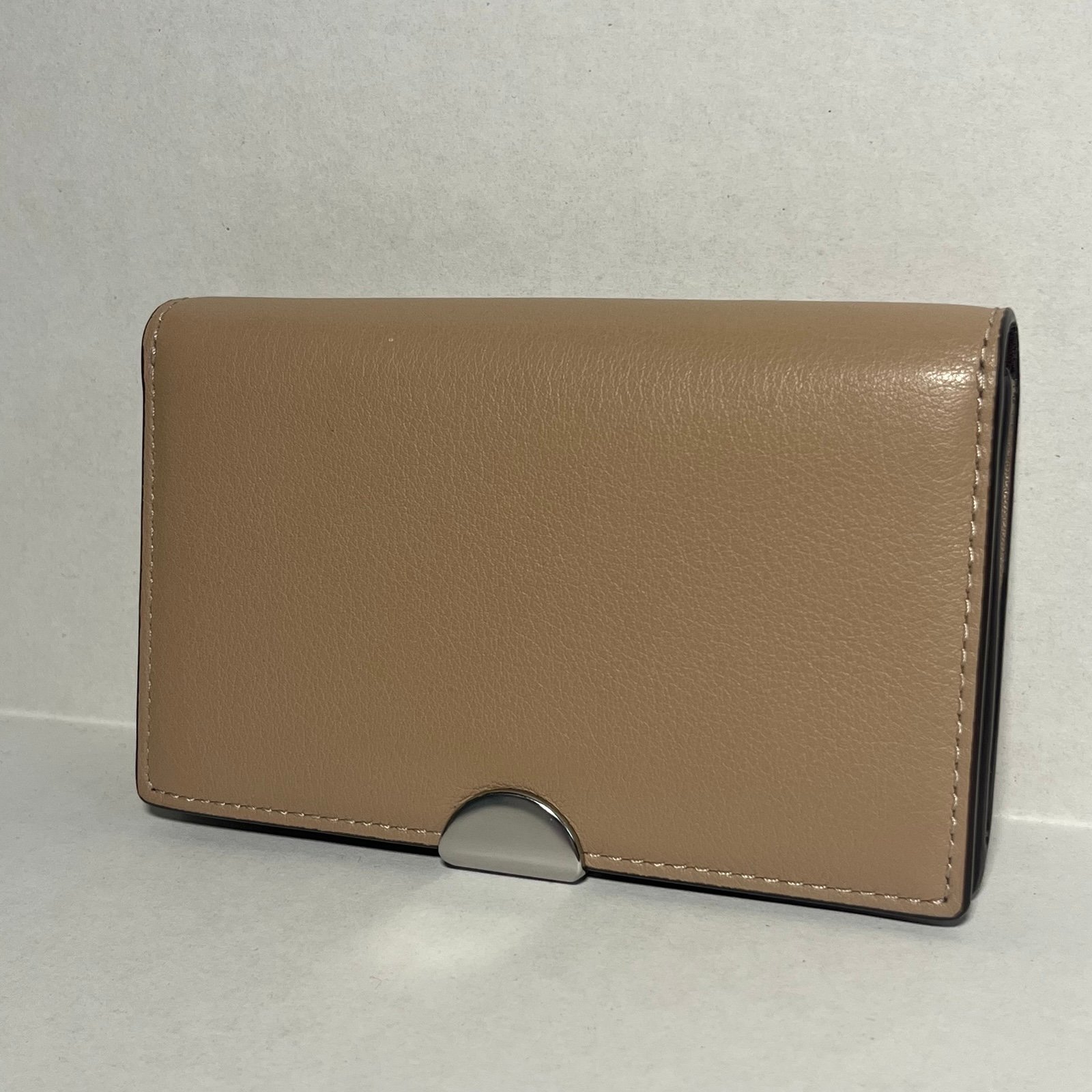 Coach Dreamer Card Case Taupe Beige New
