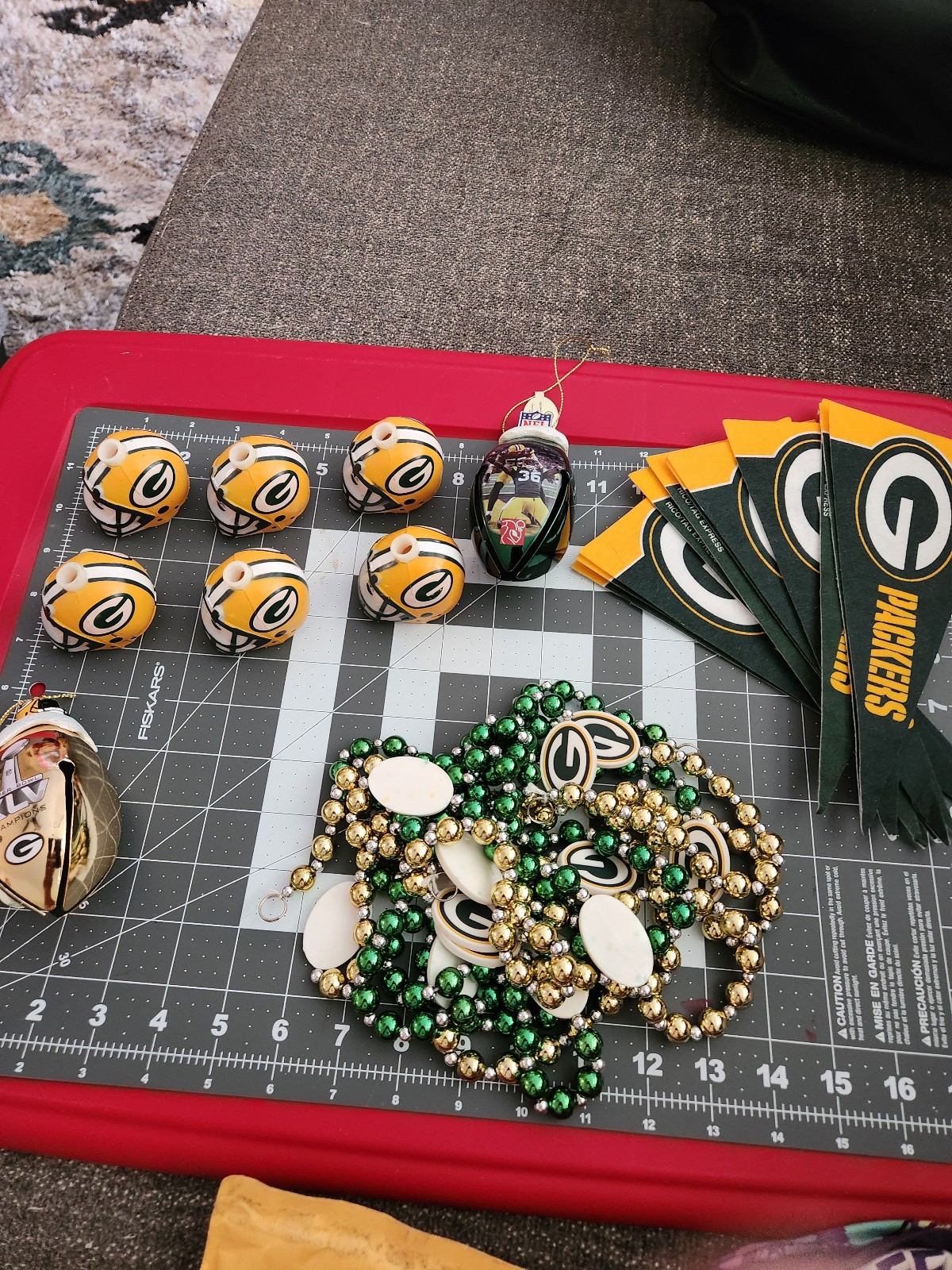 Green Bay Packers christmas items.