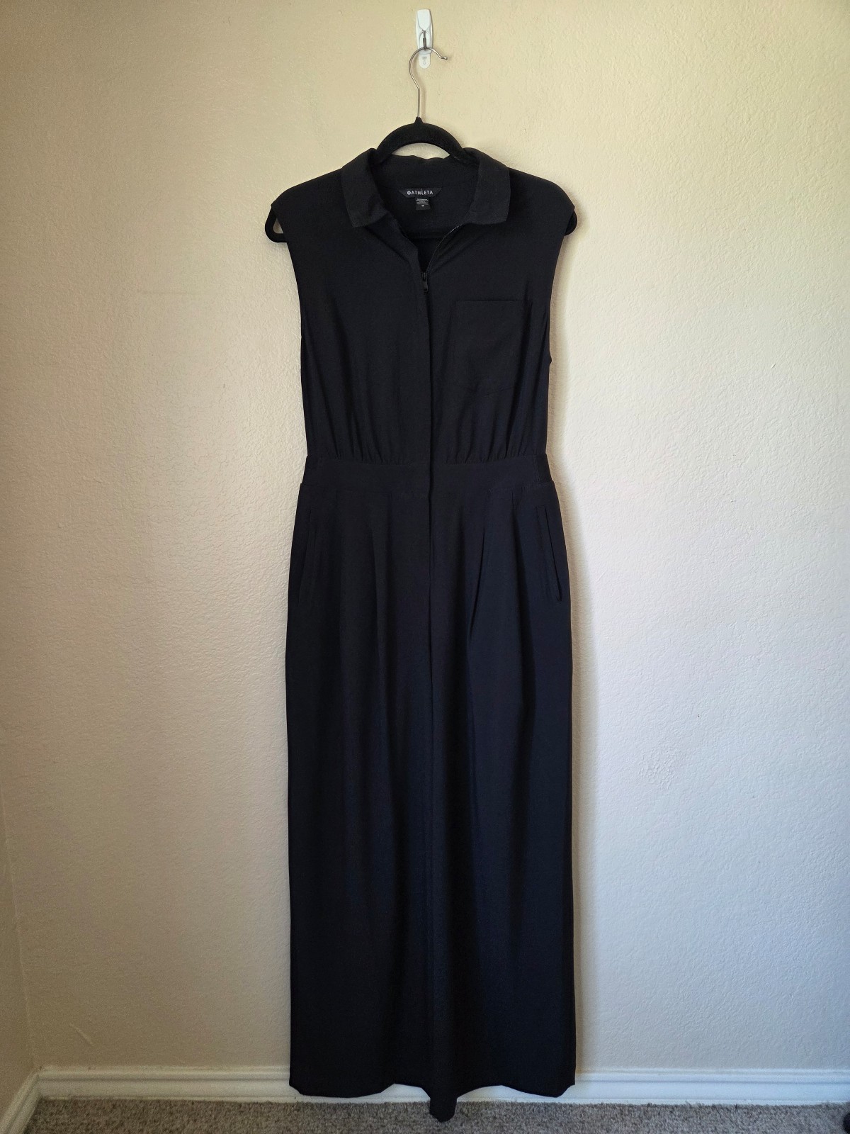 Athleta Brooklyn Heights Wide Leg Jumpsuit size 10