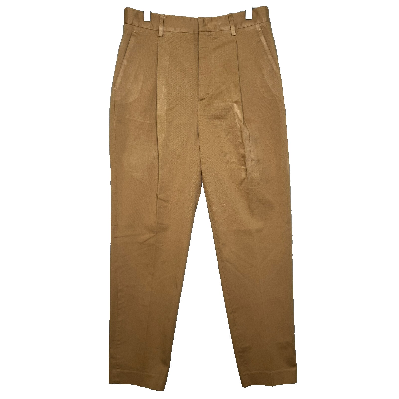 RED Valentino Pants Womens IT 44 US 8 Khaki Pleated Chinos High Waist Ankle