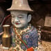 Antique Chinese JINGDEZHEN Famille Rose Figure Statue Late Qing Dynasty