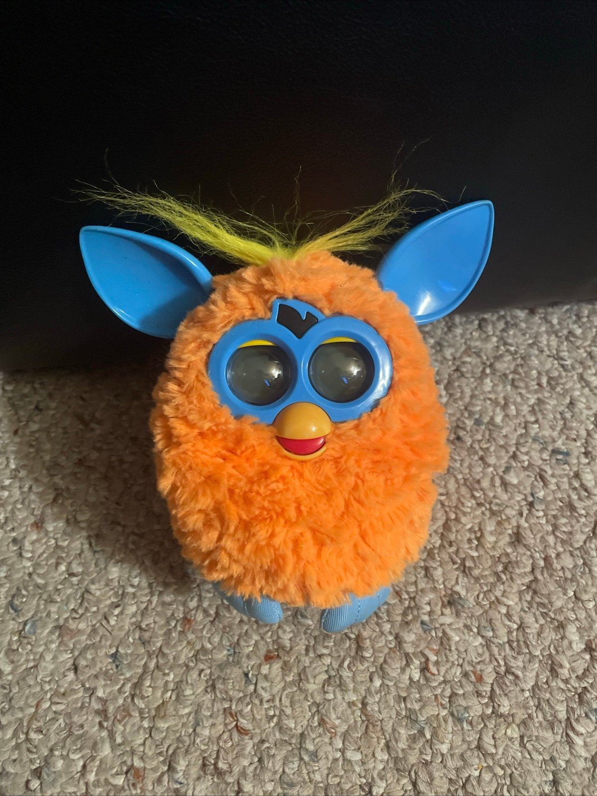 Furby Boom Orange And Blue Interactive Pet 2012 WORKS (No Battery Cover)