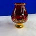 Red Vecchia Murano Art Glass Vases - 5” tall - 24k gold leaf