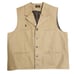 Wyoming Traders Vest Brown Camel Canvas Mens XL Button Up Western Lined