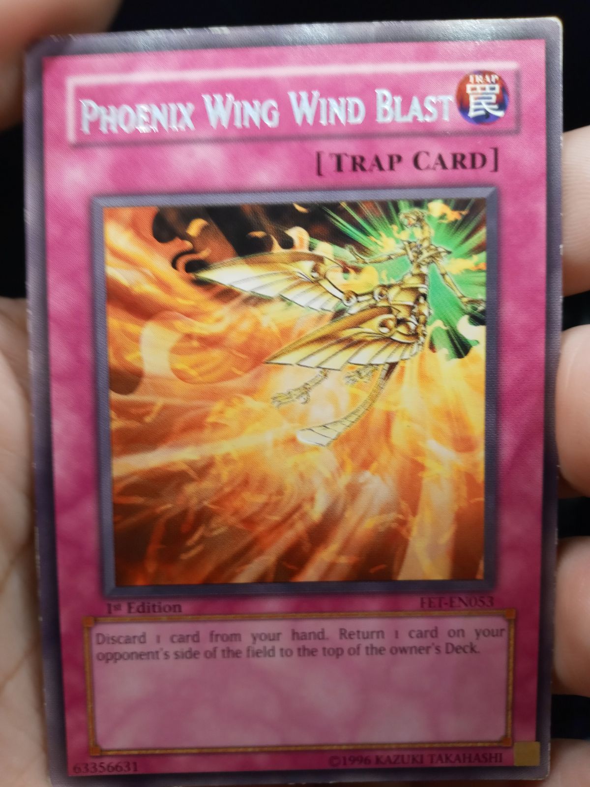Yu-Gi-Oh! Phoenix wing wind blast card