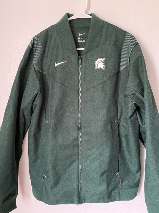 Nike Michigan State Spartans On-Field Therma Sideline Jacket M 140 NWOT