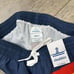 Chubbies NEW Swim Trunks Navy Rainbow Stripe Medium 7 inseam Men's