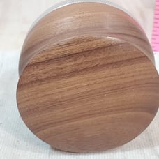 SWANKY ELEGANT WOOD ACCENT COFFEE ESPRESSO TAMPER TAMPING TOOL 15 OZ WEIGHT