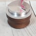 SWANKY ELEGANT WOOD ACCENT COFFEE ESPRESSO TAMPER TAMPING TOOL 15 OZ WEIGHT
