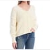 Free People oversized Icing V Neck Ivory Sweater size XS