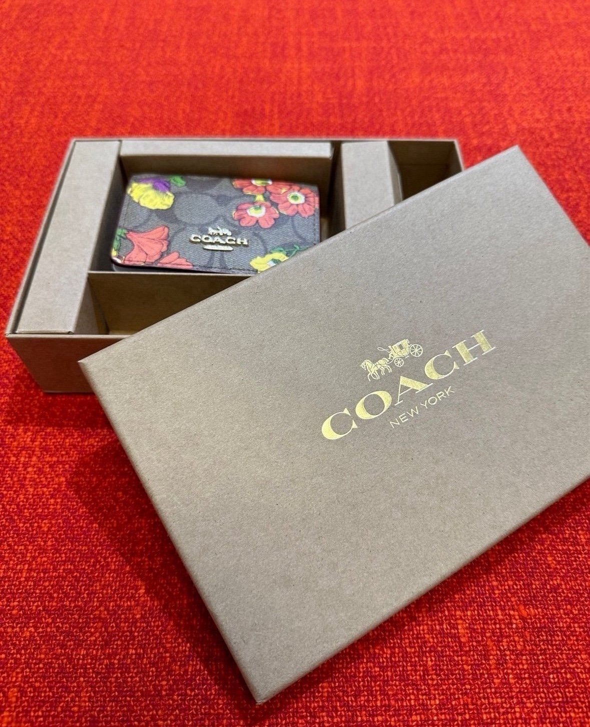 Coach mini wallet on a chain