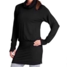 ATHLETA | Women's Duran Tunic Drop Waist Thumb Slits Drop Waist 964416 Black S