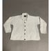 Carraig Donn 100% Wool Sweater Womens S Cable Knit Fisherman Cardigan Off White
