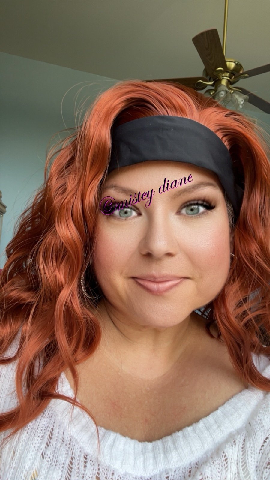 Brand New WAVY FIERY RED/COPPER HEADBAND WIG FOR ONLY 60 with free shipping!!!